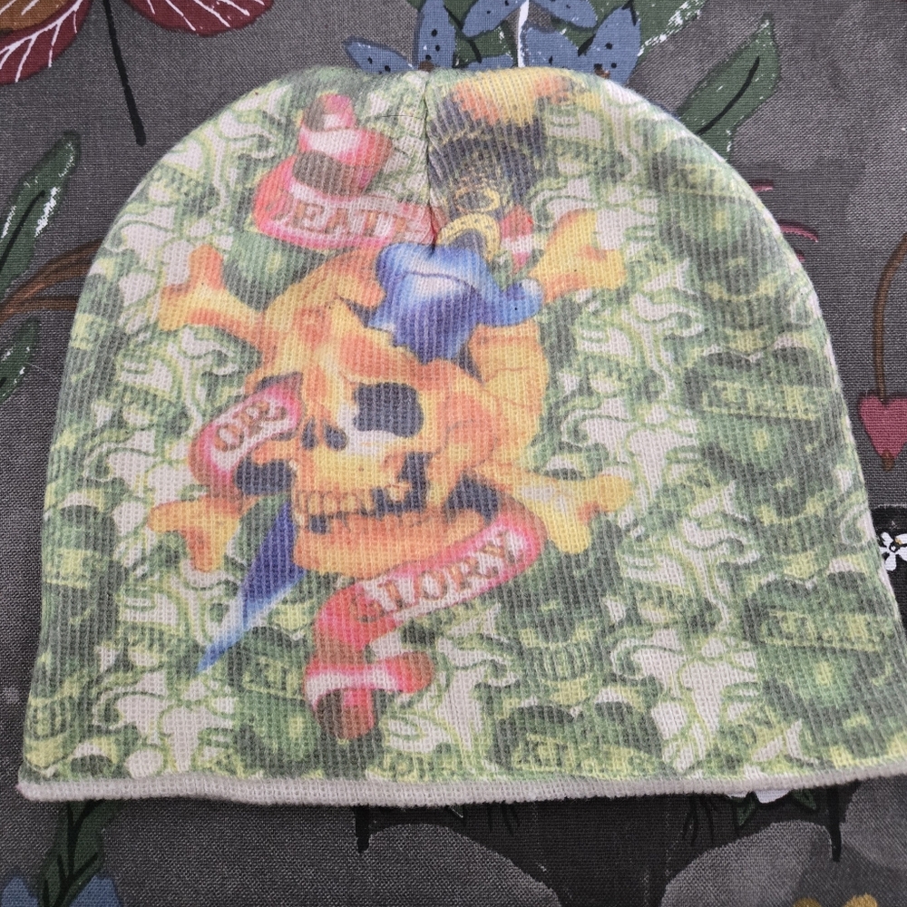 Colorful Skull Print Beanie